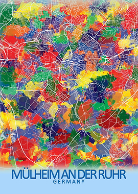 Mulheim Germany City Map