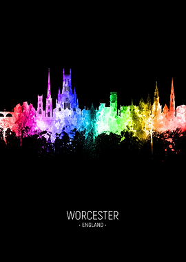 Worcester England Skyline
