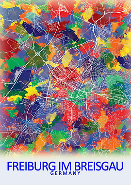 Freiburg Germany City Map