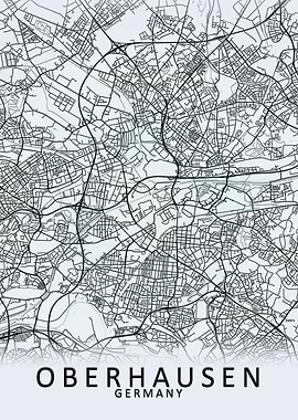 Oberhausen Germany Map
