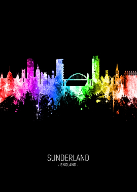Sunderland England Skyline
