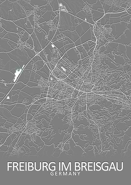 Freiburg Germany City Map
