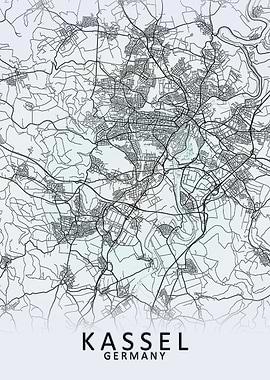 Kassel Germany City Map