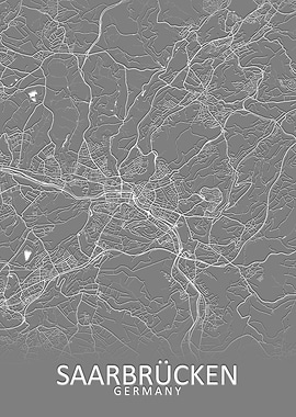 Saarbrucken Germany Map