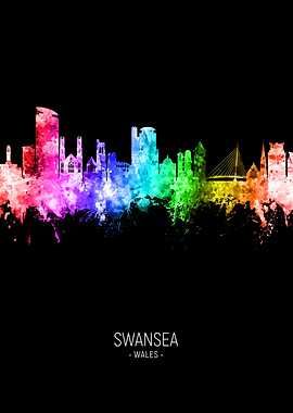 Swansea Wales Skyline