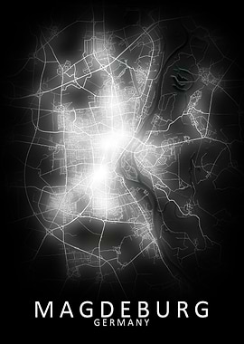 Magdeburg Germany City Map