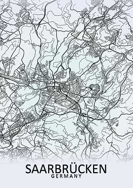 Saarbrucken Germany Map