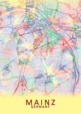 Mainz Germany City Map