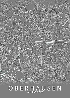 Oberhausen Germany Map