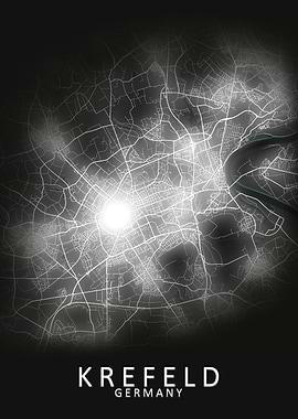 Krefeld Germany City Map