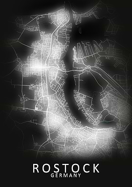 Rostock Germany City Map