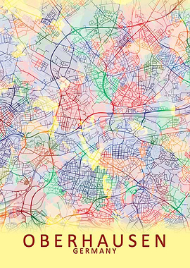 Oberhausen Germany Map