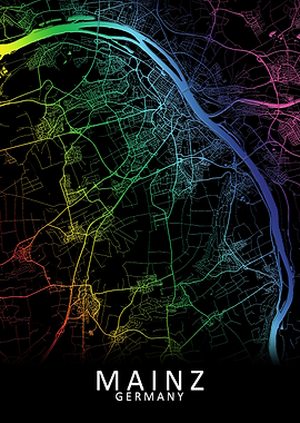 Mainz Germany City Map