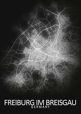 Freiburg Germany City Map