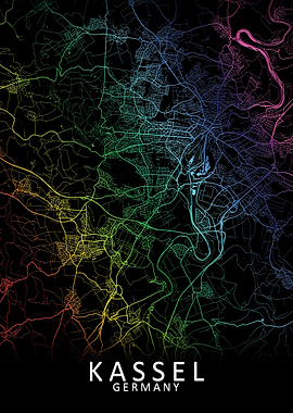 Kassel Germany City Map