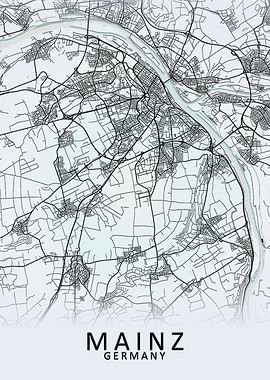 Mainz Germany City Map
