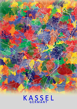 Kassel Germany City Map