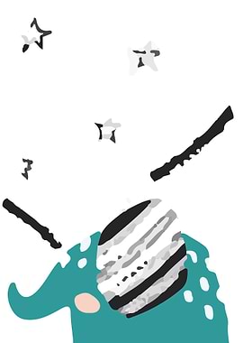 Elephant hand made art