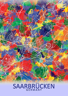Saarbrucken Germany Map