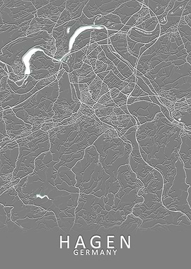 Hagen Germany City Map