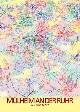 Mulheim Germany City Map