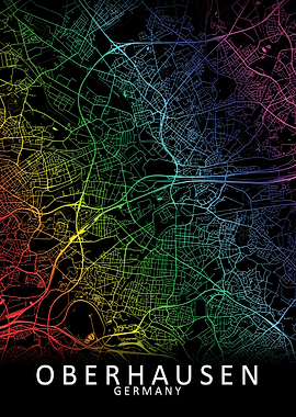 Oberhausen Germany Map