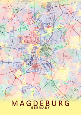 Magdeburg Germany City Map