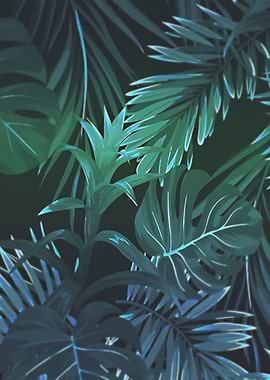 Tropical leaves
