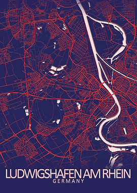 Ludwigshafen Germany Map