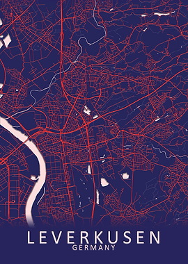 Leverkusen Germany Map