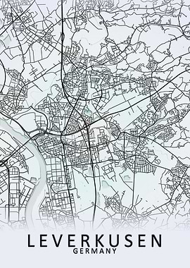 Leverkusen Germany Map