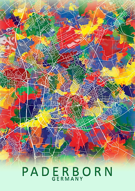 Paderborn Germany City Map