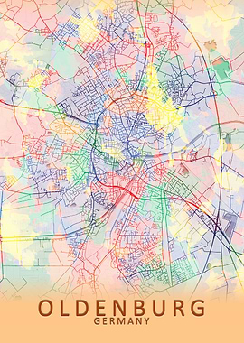 Oldenburg Germany City Map
