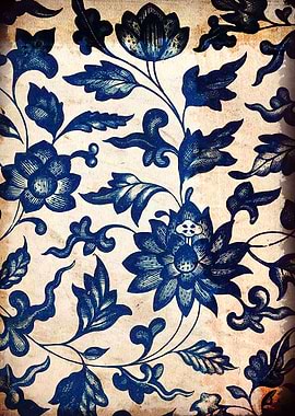 Blue Oriental Vge Tile 06