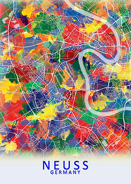 Neuss Germany City Map
