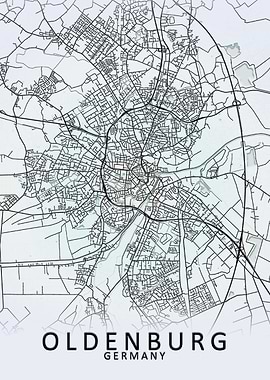 Oldenburg Germany City Map