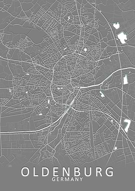 Oldenburg Germany City Map
