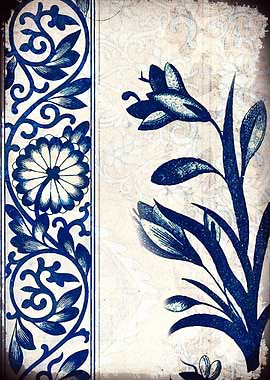 Blue Ortal Vintage Tile 03