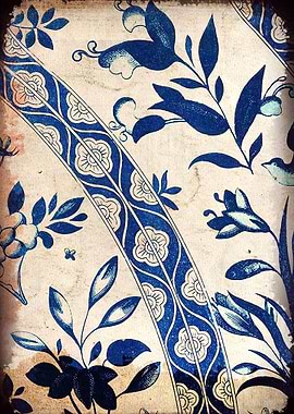 Blue Oriental Vge Tile 04