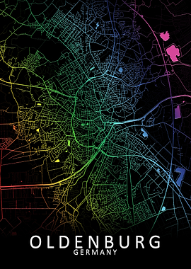 Oldenburg Germany City Map