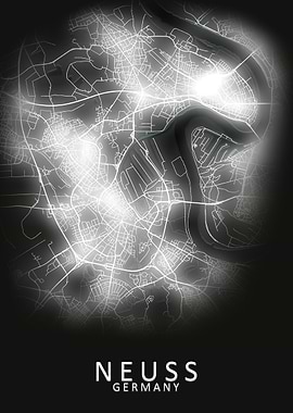 Neuss Germany City Map