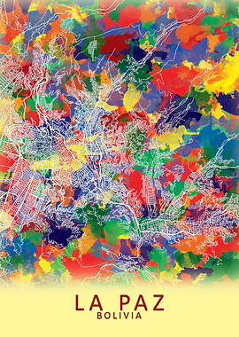 La Paz Bolivia City Map