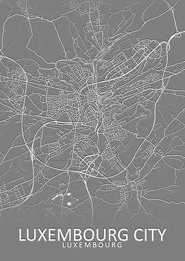 Luxembourg City Map