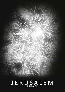 Jerusalem Israel City Map