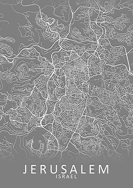 Jerusalem Israel City Map