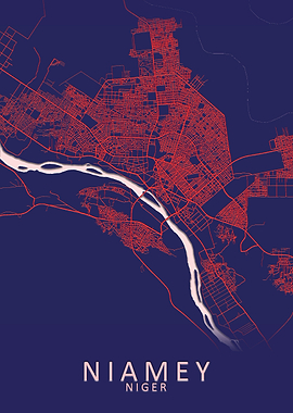 Niamey Niger City Map