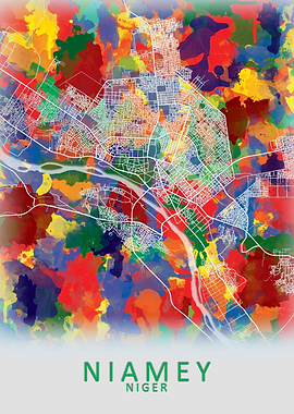 Niamey Niger City Map