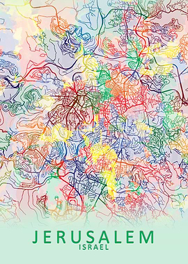 Jerusalem Israel City Map