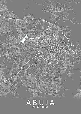 Abuja Nigeria City Map