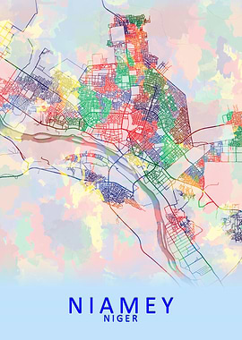 Niamey Niger City Map